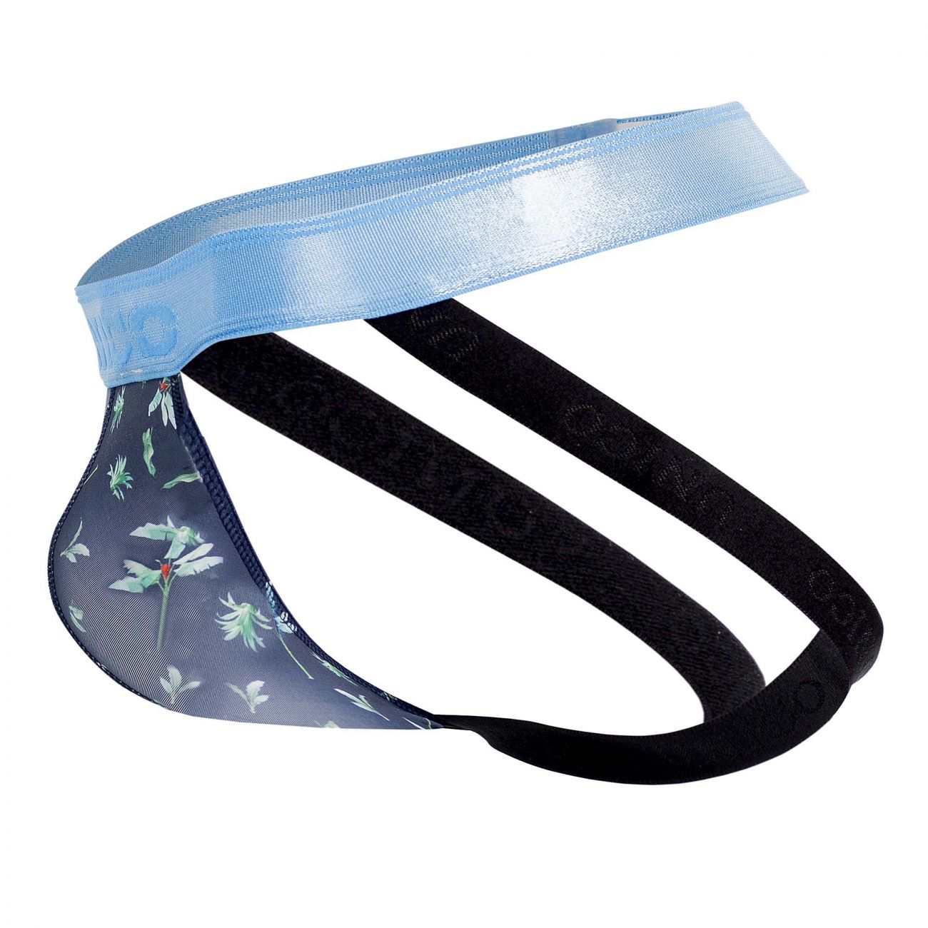 Unico 20070301234 Palm Tree Jockstrap Color 90-Blue