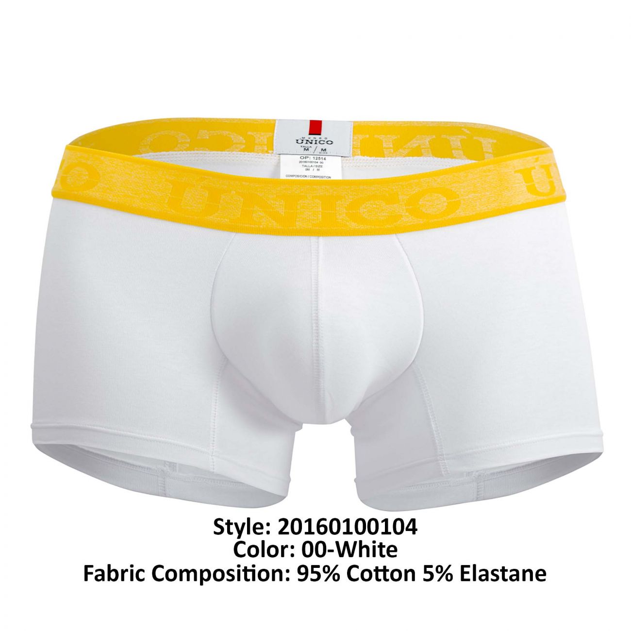 Unico 20160100104 Boxer Joyful Couleur 00-Blanc