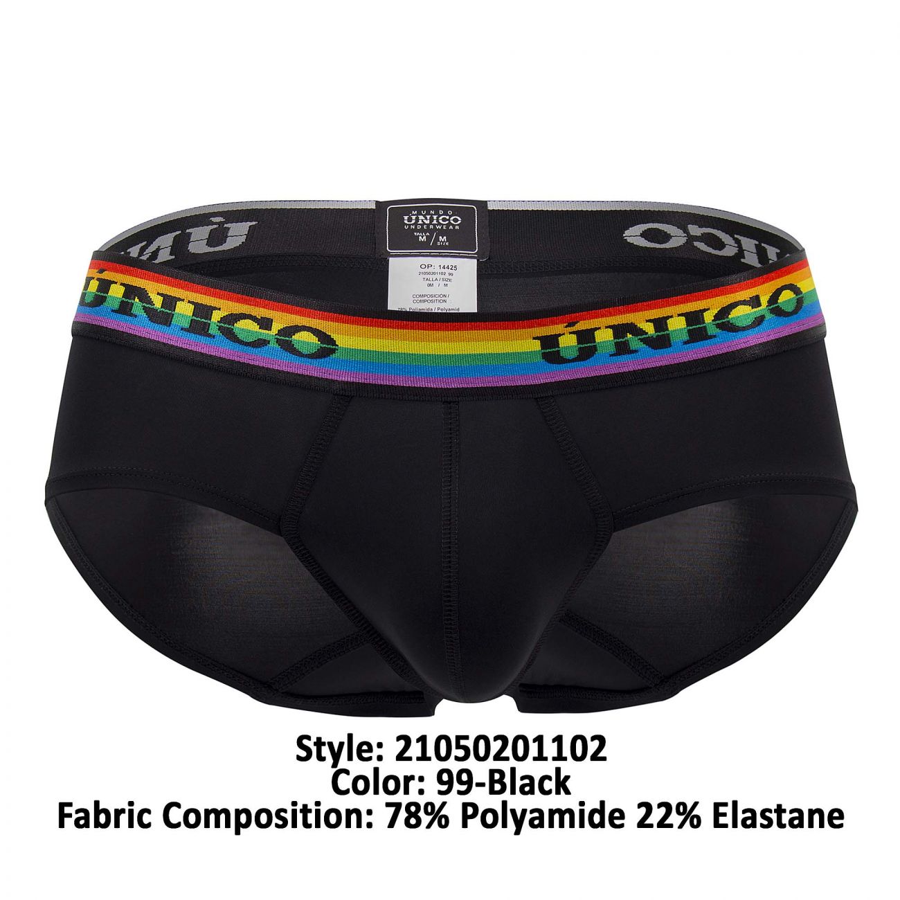 Slip Unico 21050201102 Love Wins Couleur 99-Noir