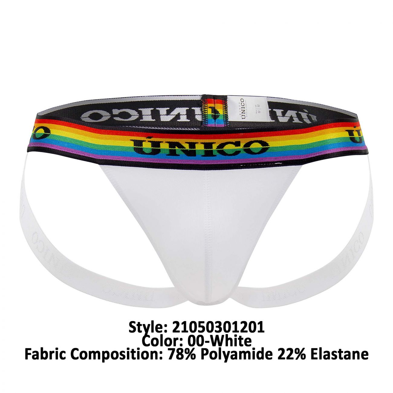 Unico 21050301201 Love Wins Jockstrap Color 00-White