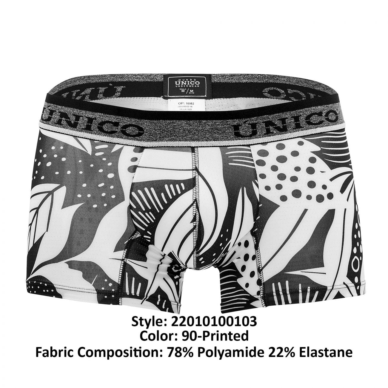 Unico 22010100103 Siluetas Trunks Farbe 90-Bedruckt