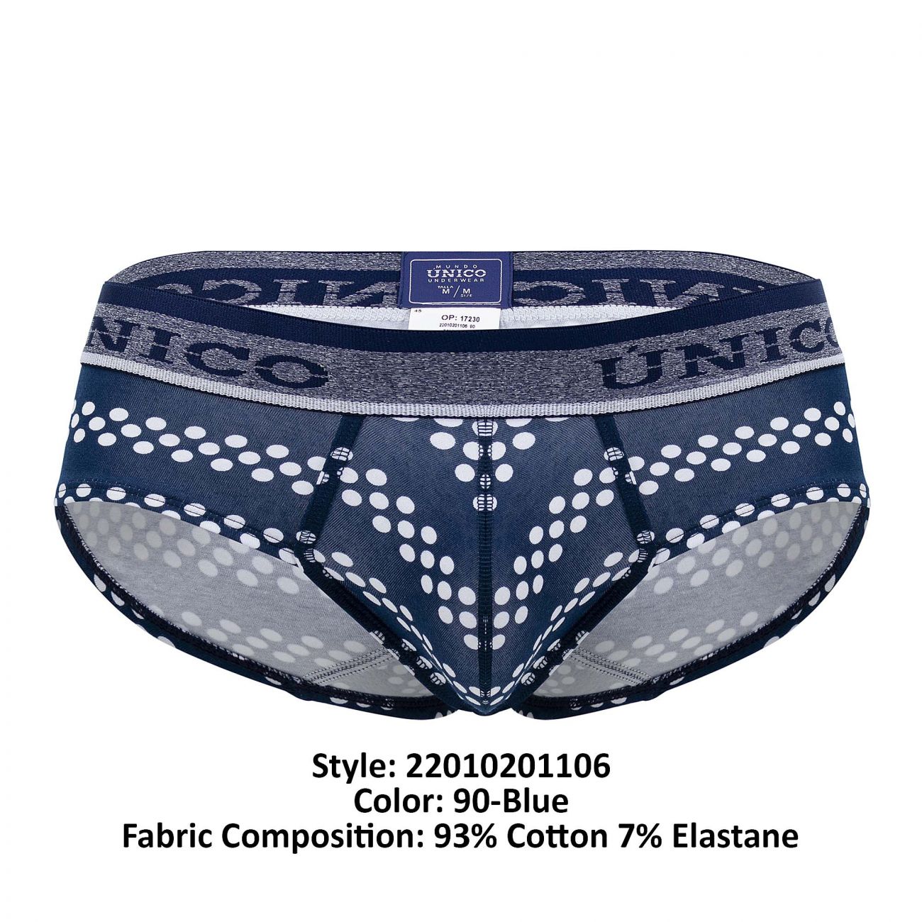 Unico 22010201106 Cristales Briefs Color 90-Blue