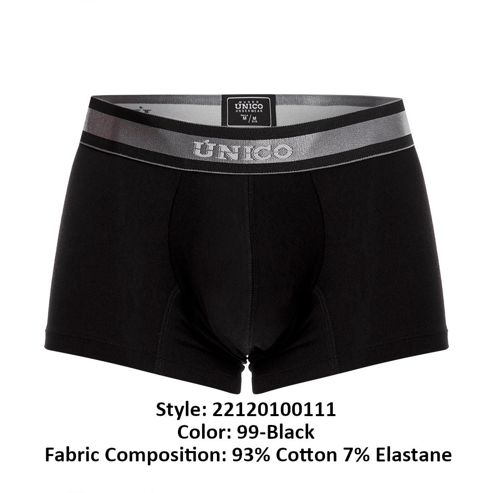 Unico 22120100111 Boxer Nebuloso A22 Couleur 99-Noir