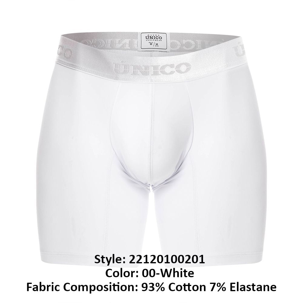 Boxer Unico 22120100201 Cristalino A22 Couleur 00-Blanc