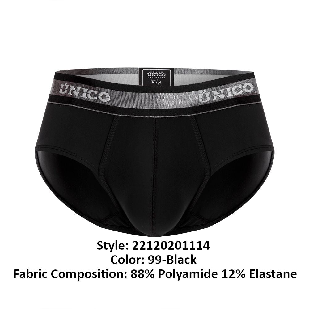 Unico 22120201114 Nebuloso M22 Briefs Color 99-Black