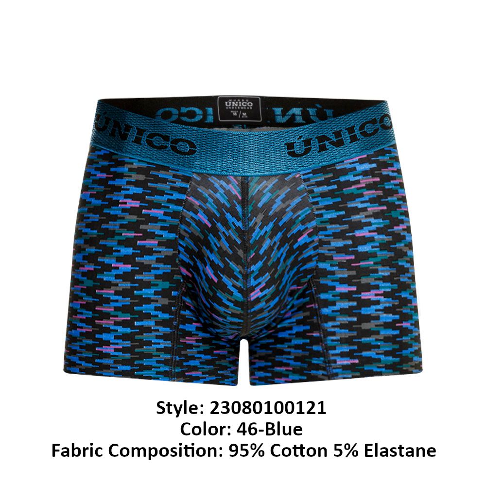 Unico 23080100121 Short Filamento Couleur 46-Bleu