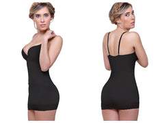 Vedette 917 Abella Shaping Skirt Bodysuit w/ Bra Color Black