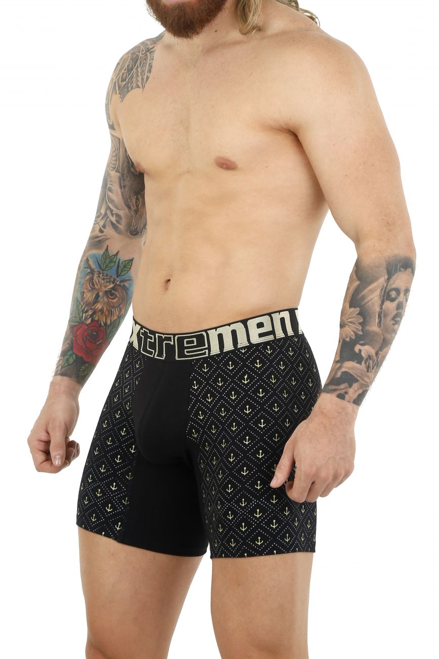 Xtremen 51461 Cotton Boxer Briefs Color Black