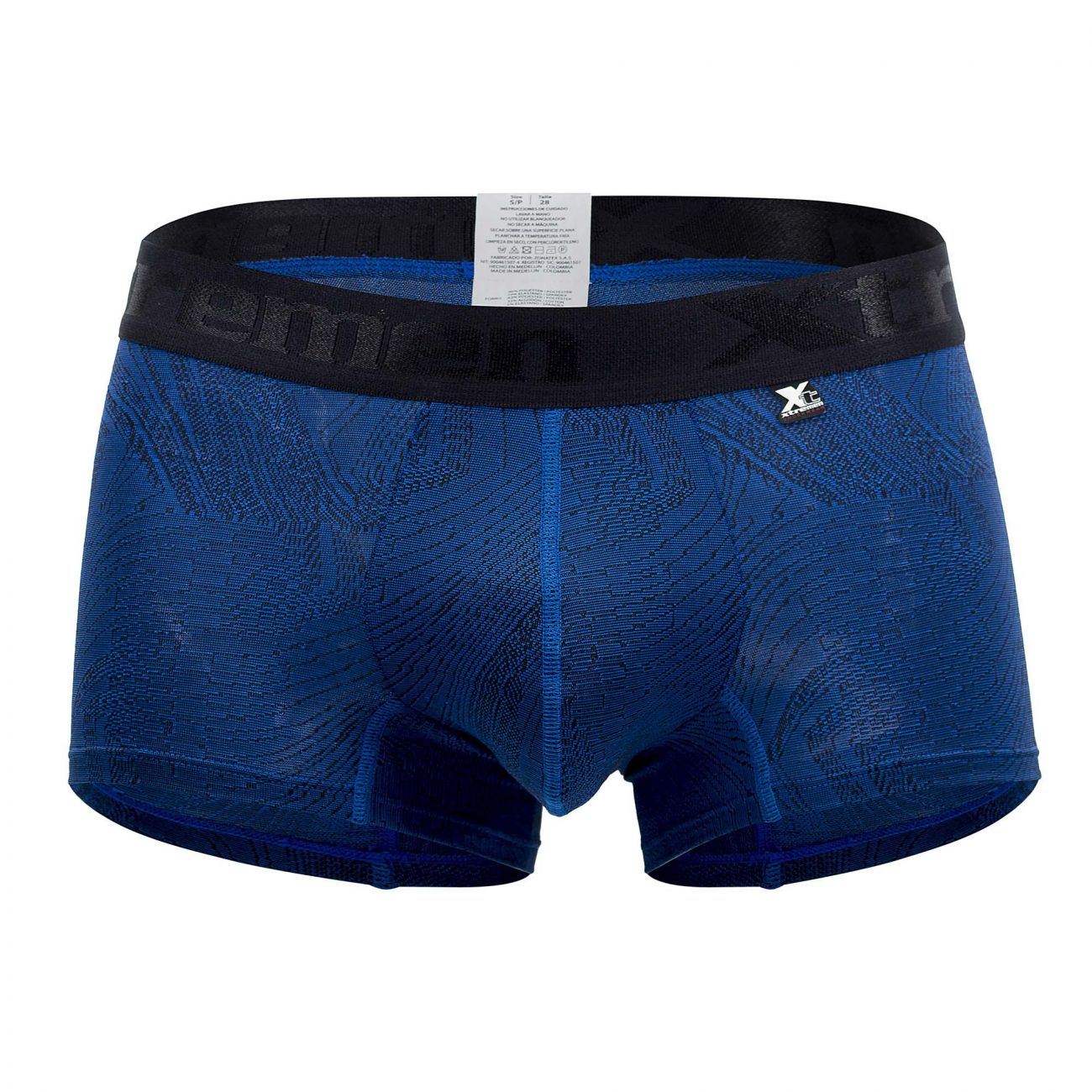 Xtremen 51477C Microfiber Jacquard Trunks Color Blue