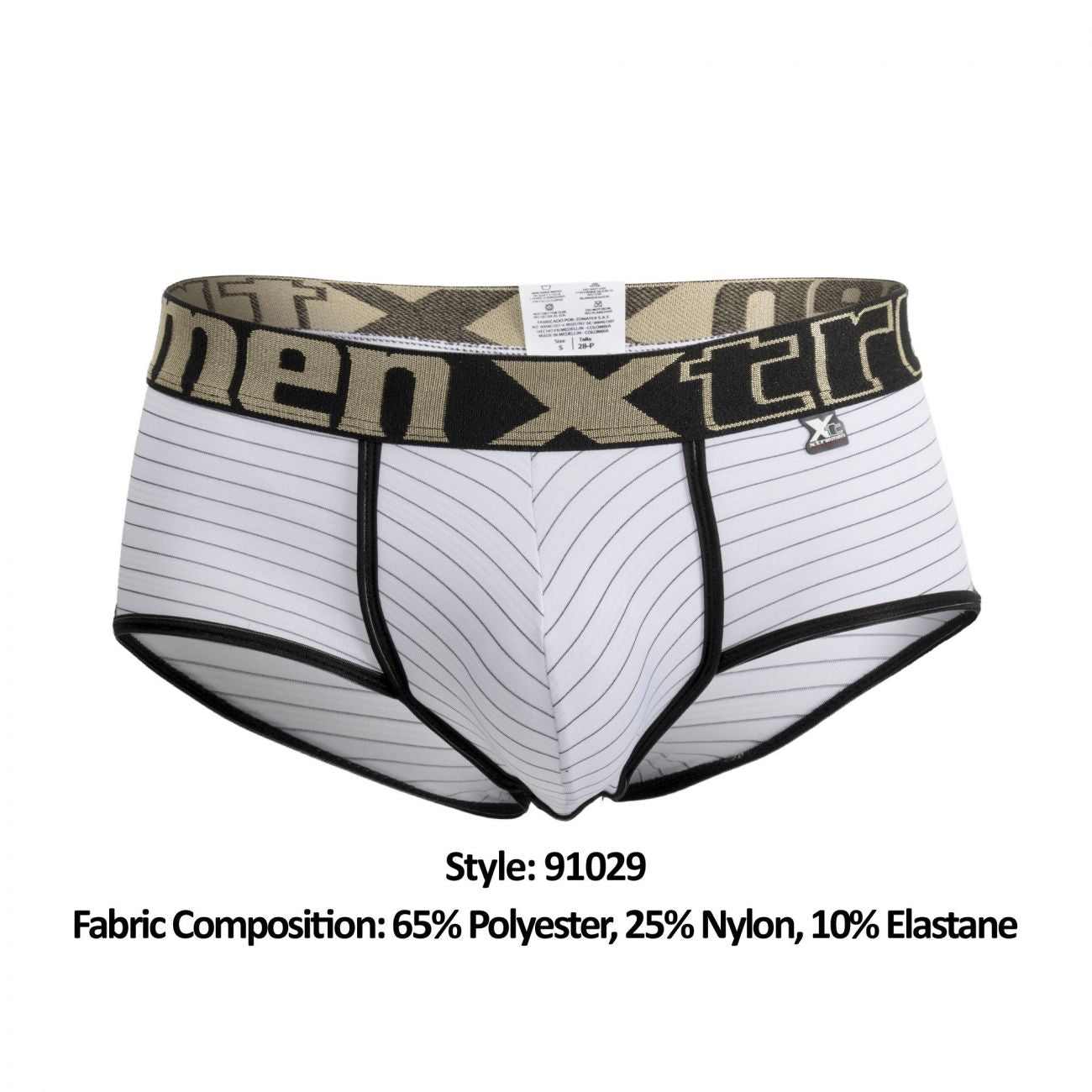 Slip rayé Xtremen 91029 Couleur Blanc