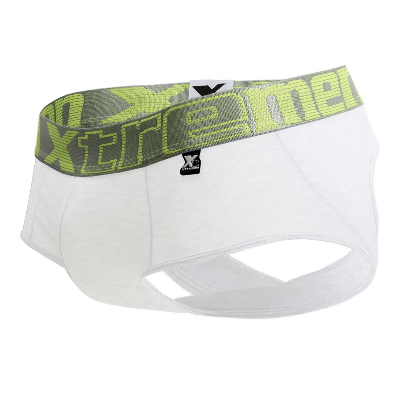 Xtremen 91032 Butt Lifter Jockstrap Farbe Weiß-Silber