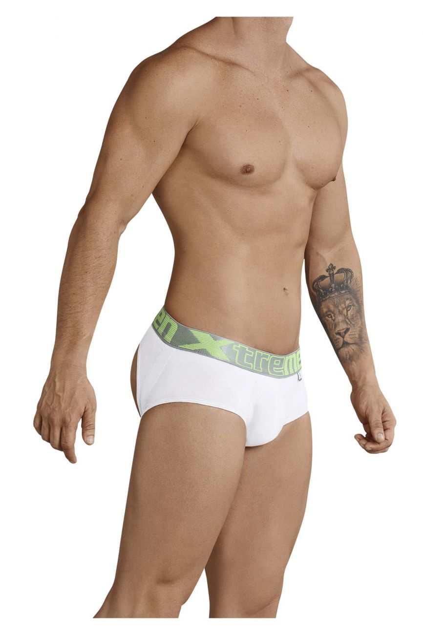 Xtremen 91032 Butt Lifter Jockstrap Farbe Weiß-Silber