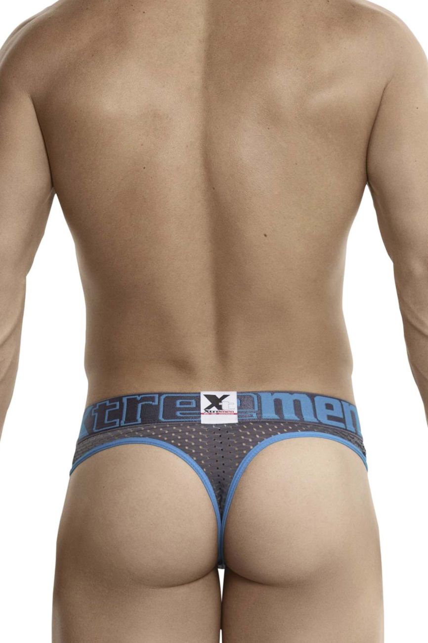 Xtremen 91036-3 3PK Tangas Farbe Weiß-Grau-Blau