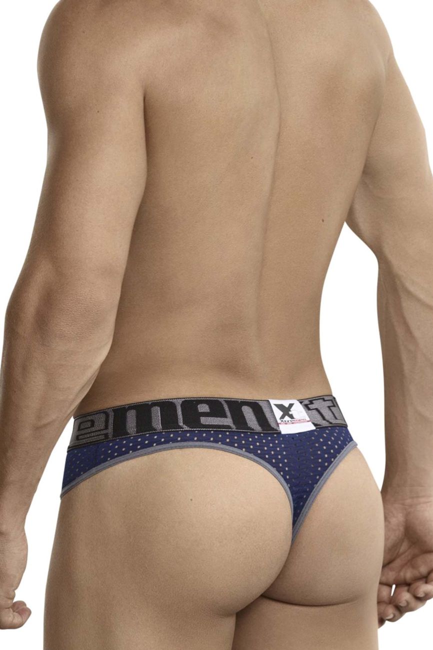 Xtremen 91036-3 3PK Tangas Farbe Weiß-Grau-Blau