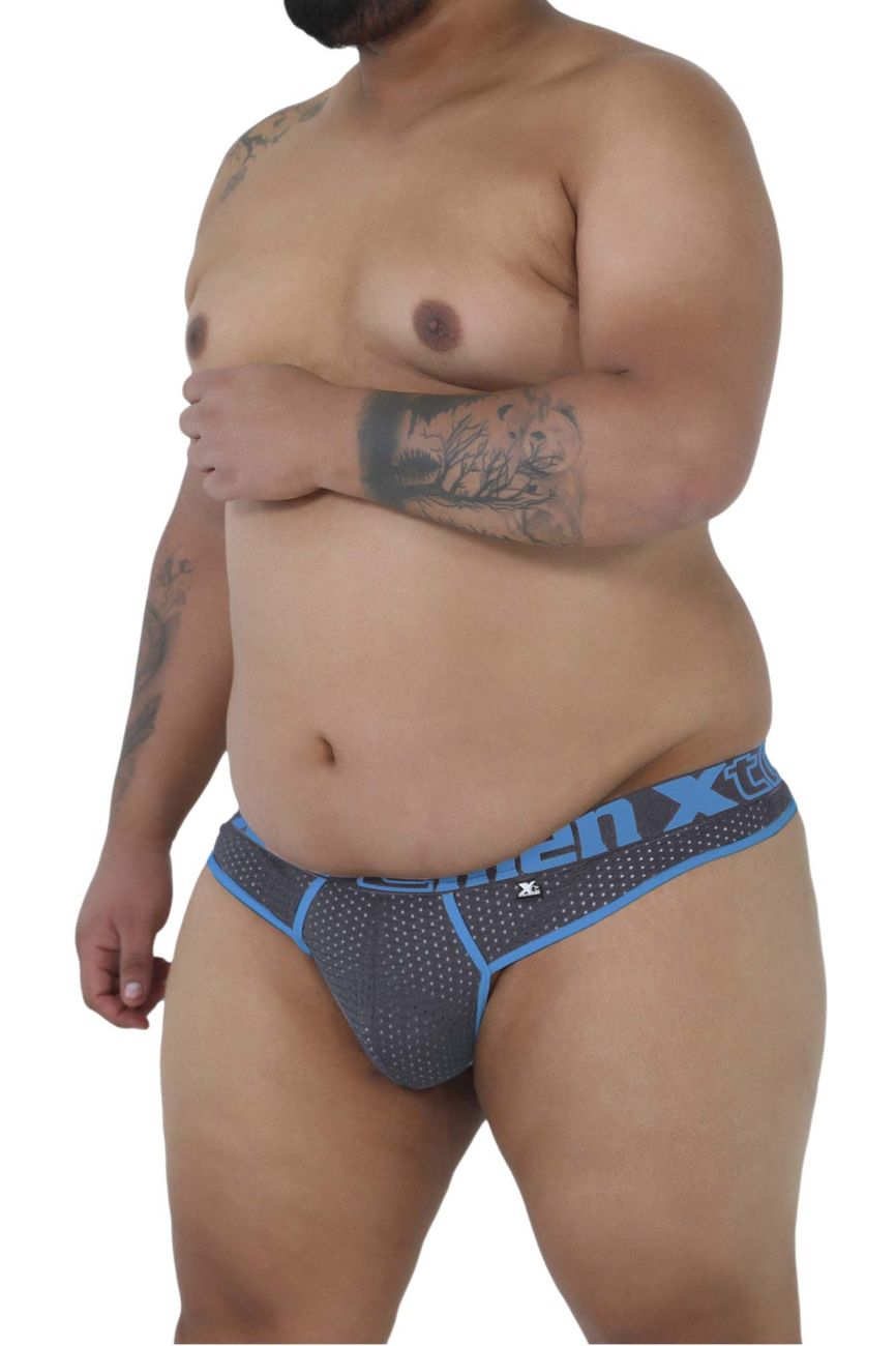 Xtremen 91036X-3 3PK Tangas Farbe Weiß-Grau-Blau