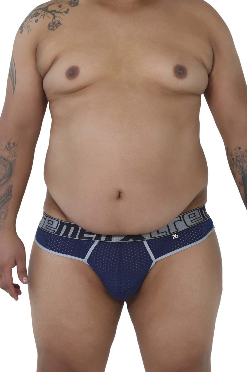 Xtremen 91036X-3 3PK Tangas Farbe Weiß-Grau-Blau