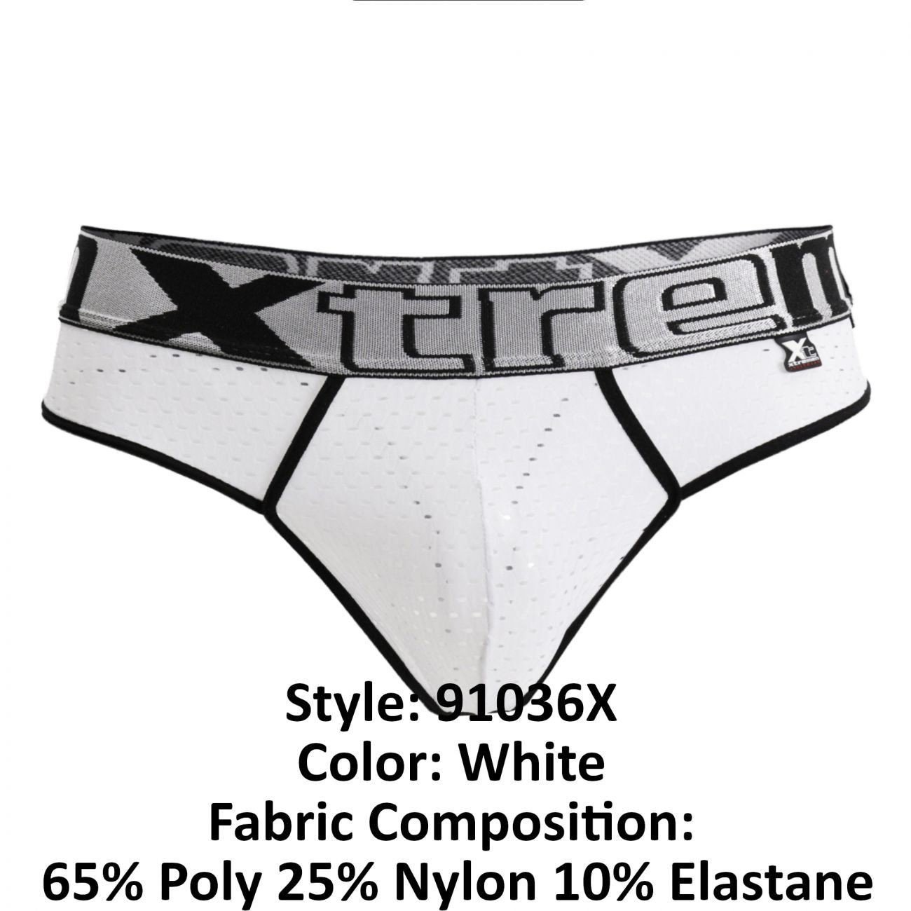 Xtremen 91036X Mesh-Tangas Farbe Weiß