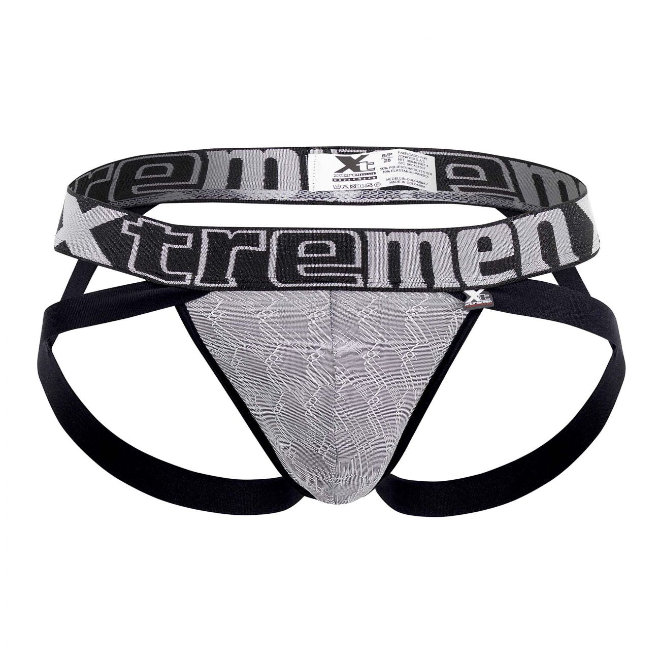 Xtremen 91069 Mikrofaser Jacquard Jockstrap Farbe Grau