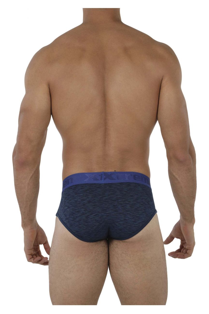 Slip de sport en microfibre Xtremen 91071 Couleur Bleu foncé