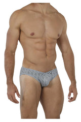 Xtremen 91075 Microfiber Jacquard Briefs Color Gray