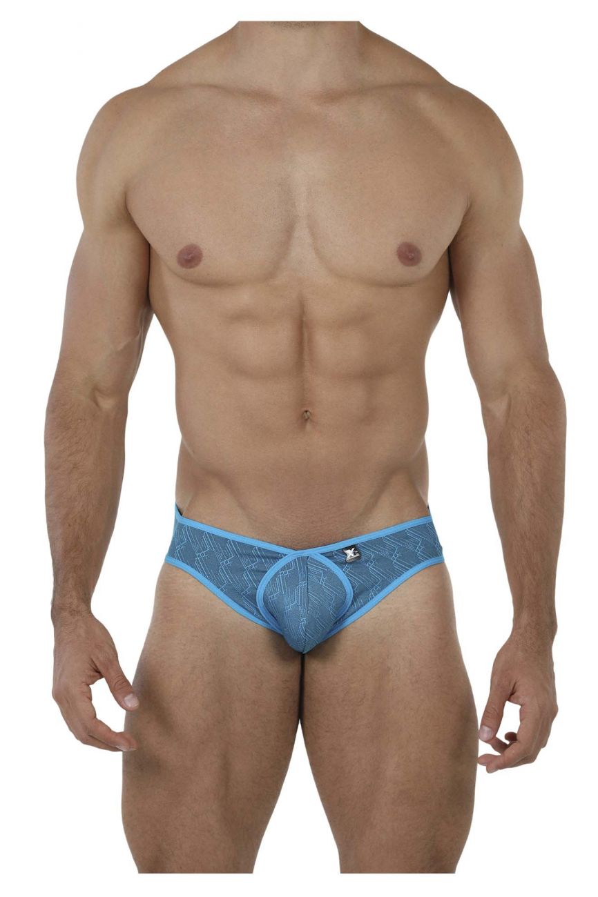 Xtremen 91075 Microfiber Jacquard Briefs Color Turquoise