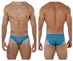 Xtremen 91075 Microfiber Jacquard Briefs Color Turquoise