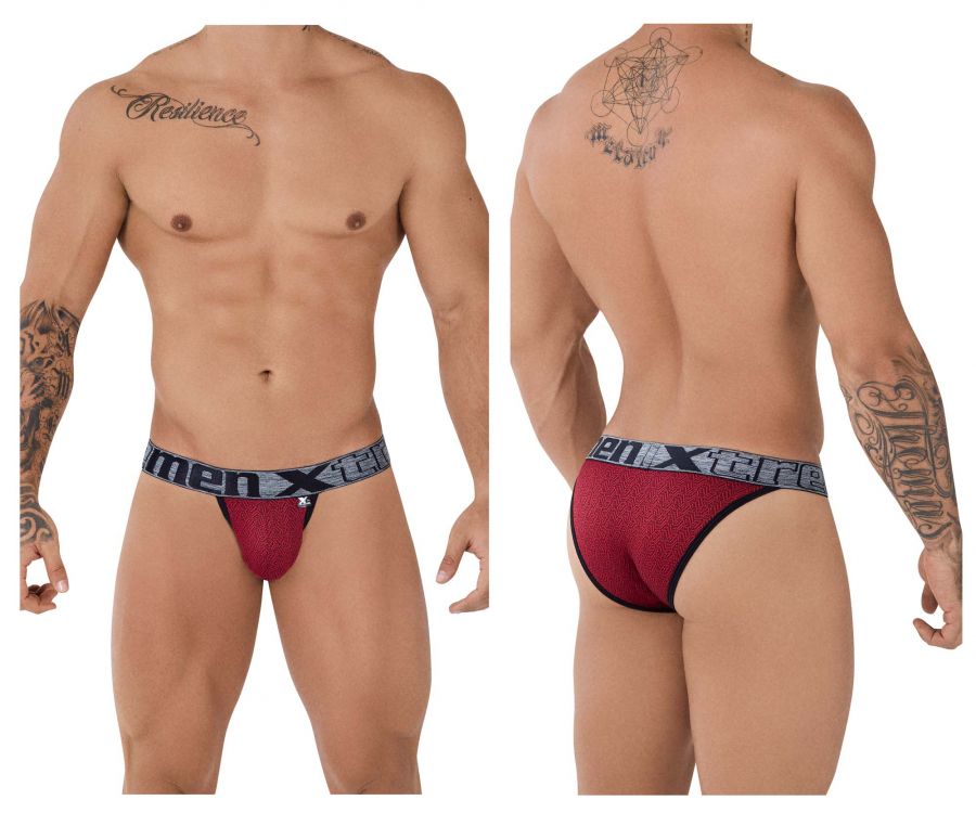 Xtremen 91081 Microfiber Jacquard Bikini Color Red