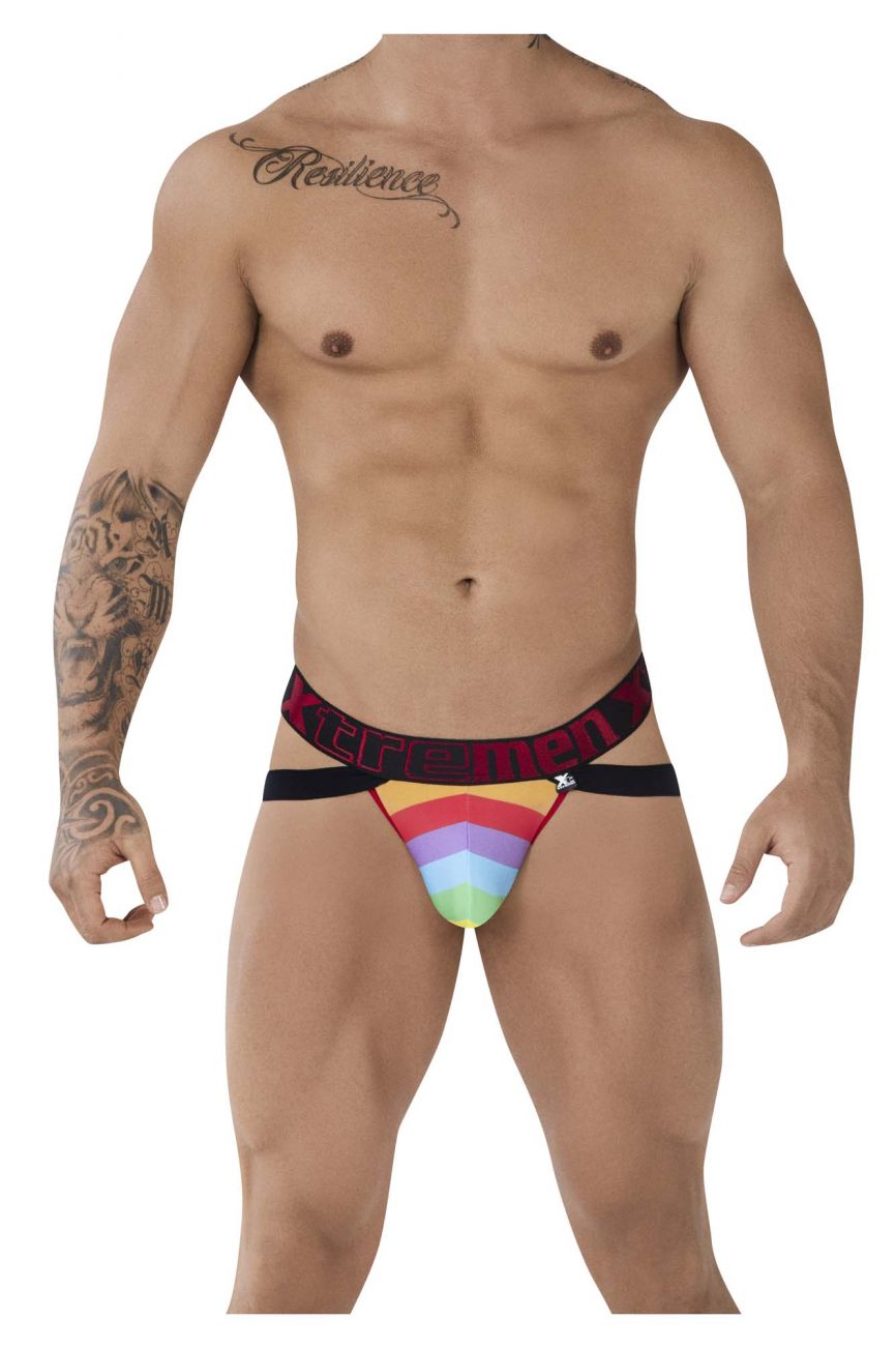 Xtremen 91083 Microfiber Pride Jockstrap Color Red