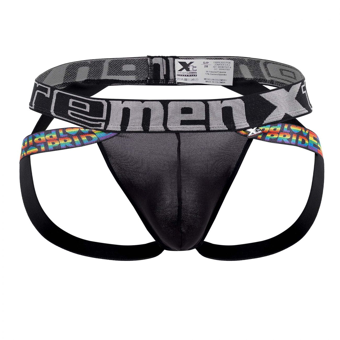 Xtremen 91084 Microfiber Pride Jockstrap Color Black