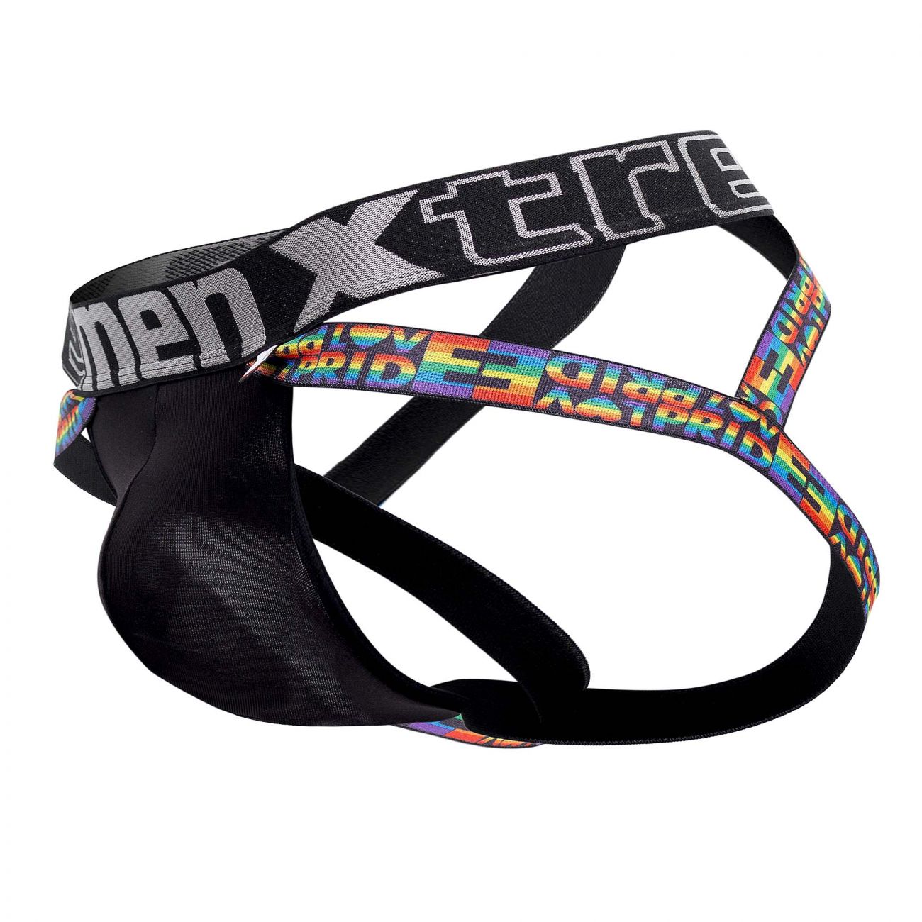 Xtremen 91084 Microfiber Pride Jockstrap Color Black