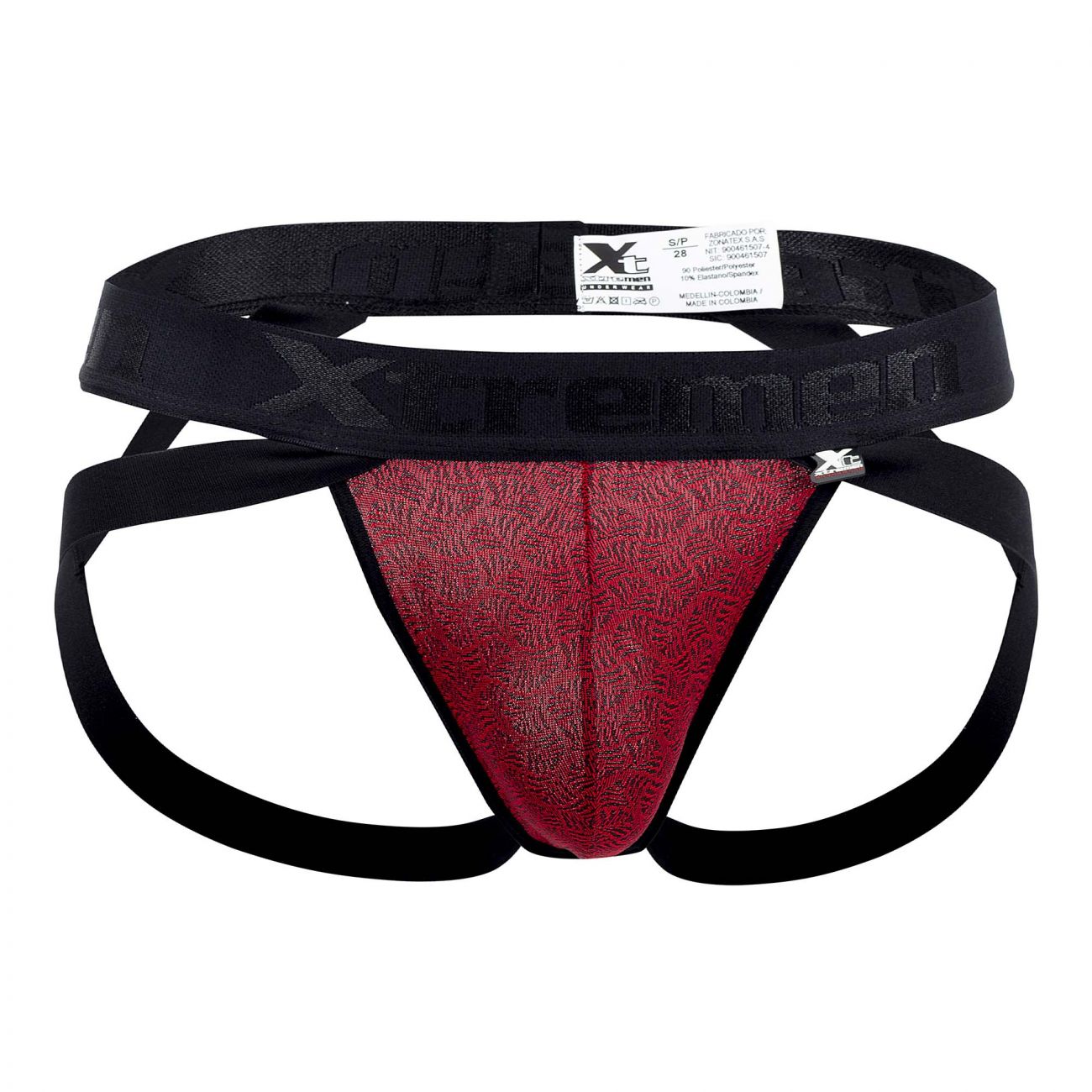 Xtremen 91085 Mikrofaser Jacquard Jockstrap Farbe Rot