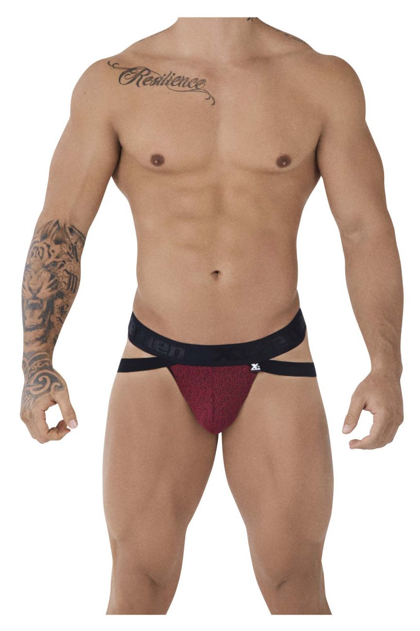 Xtremen 91085 Mikrofaser Jacquard Jockstrap Farbe Rot