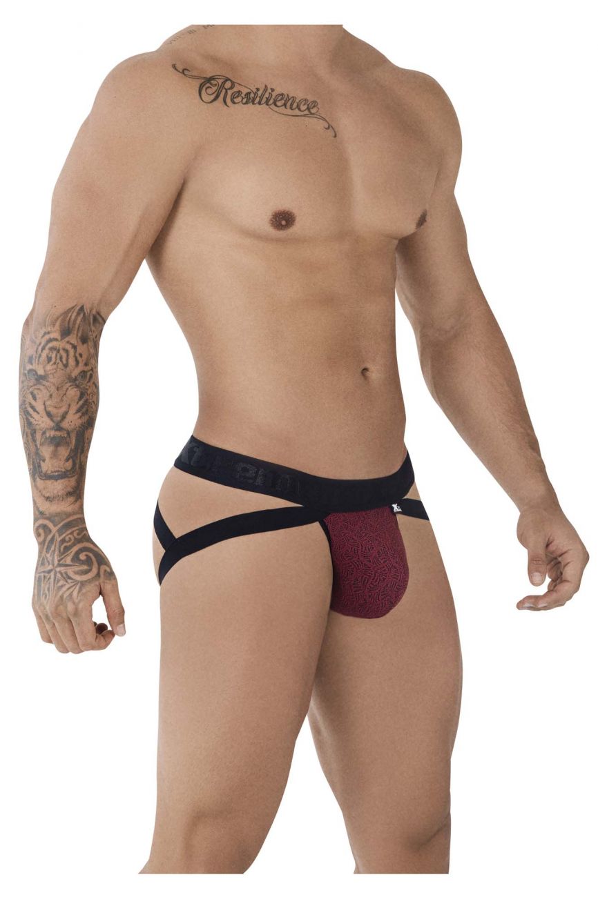 Xtremen 91085 Mikrofaser Jacquard Jockstrap Farbe Rot