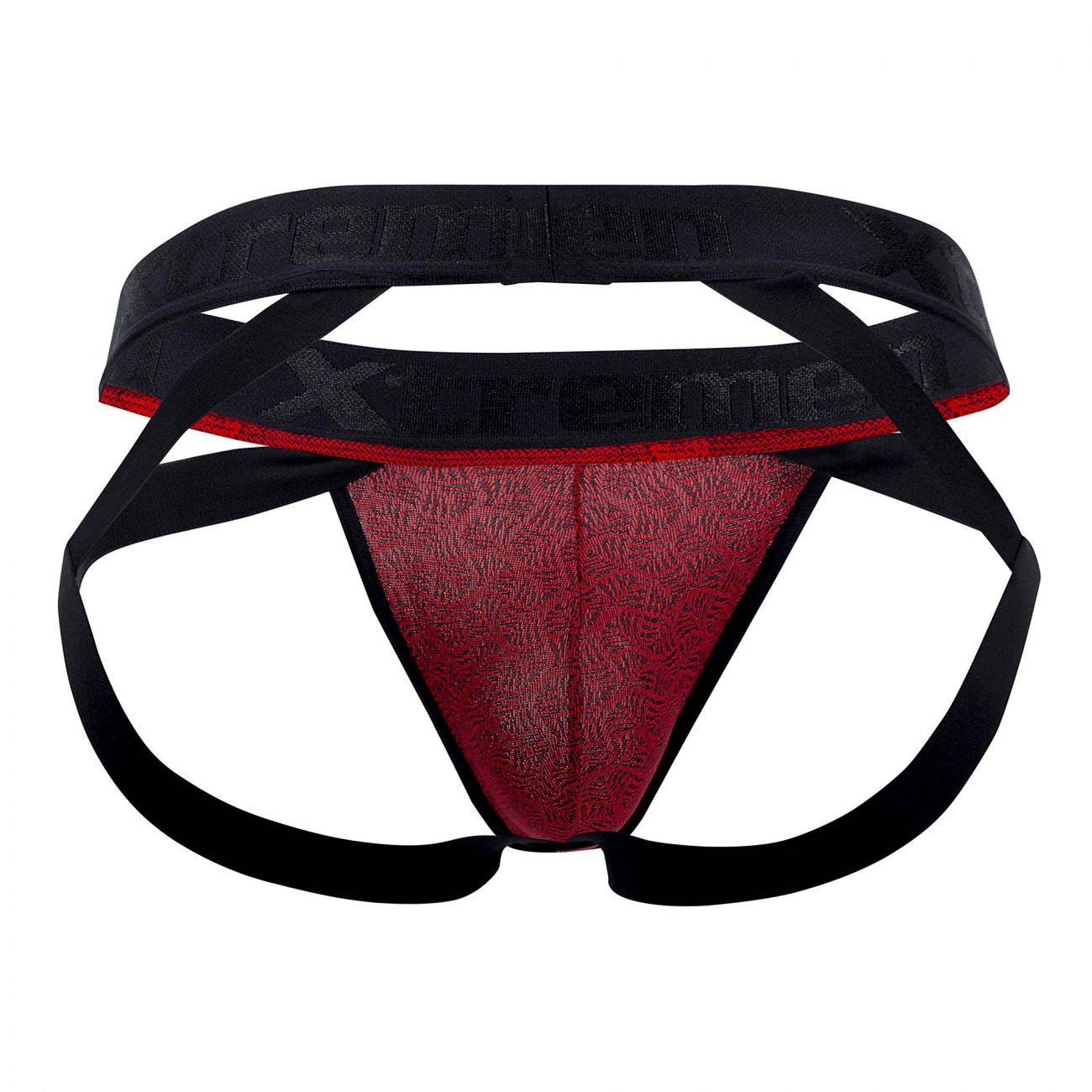 Xtremen 91085 Mikrofaser Jacquard Jockstrap Farbe Rot