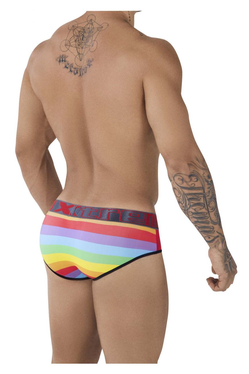 Xtremen 91088 Microfiber Pride Briefs Color Red