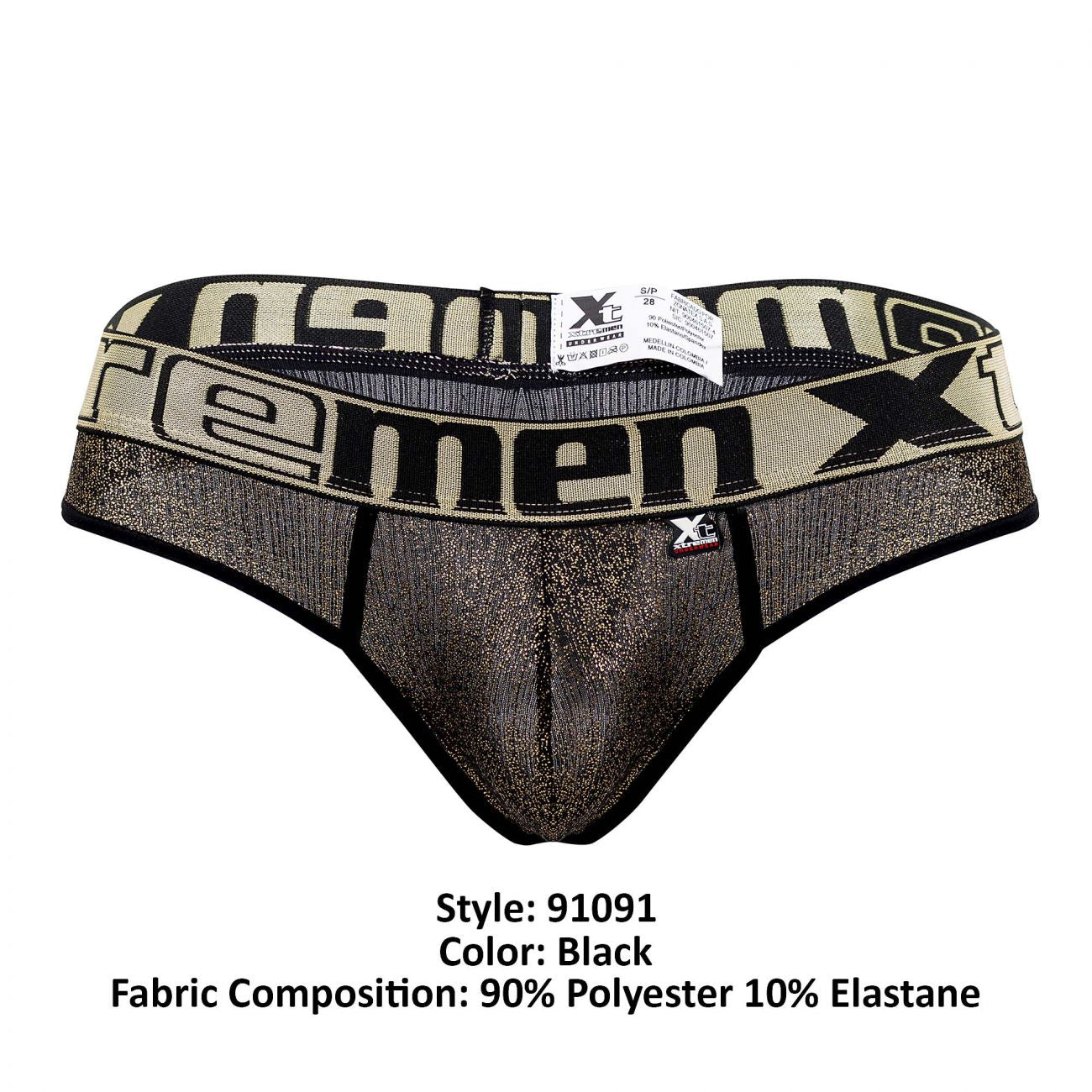 Xtremen 91091 Frice Mikrofaser-Tangas Farbe Schwarz