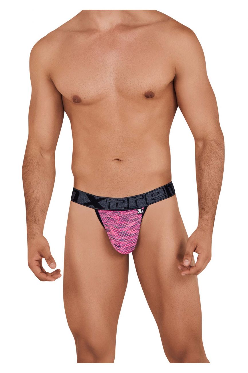 Xtremen 91098 Microfiber Mesh Bikini Color Pink