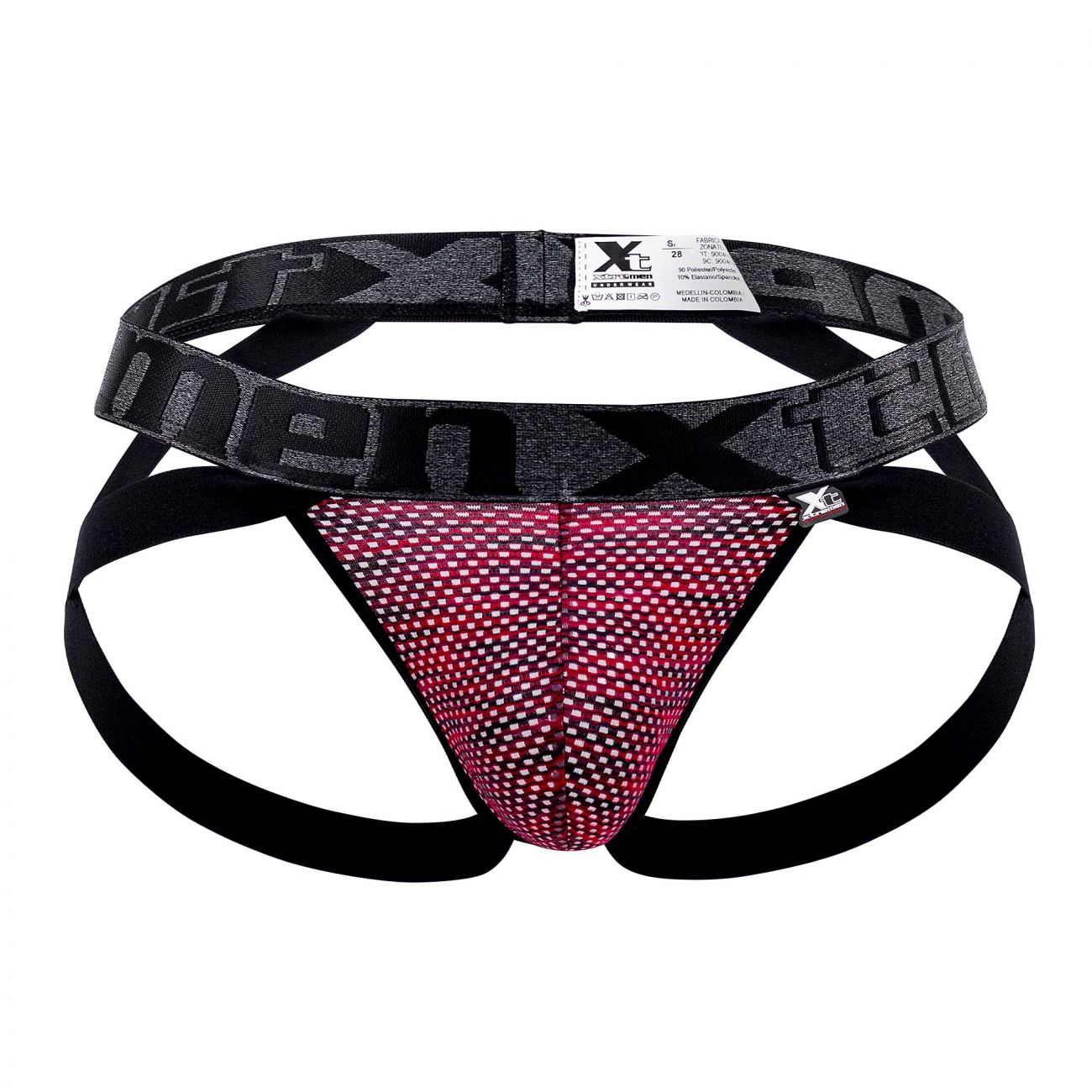 Xtremen 91099 Mikrofaser Mesh Jockstrap Farbe Rot