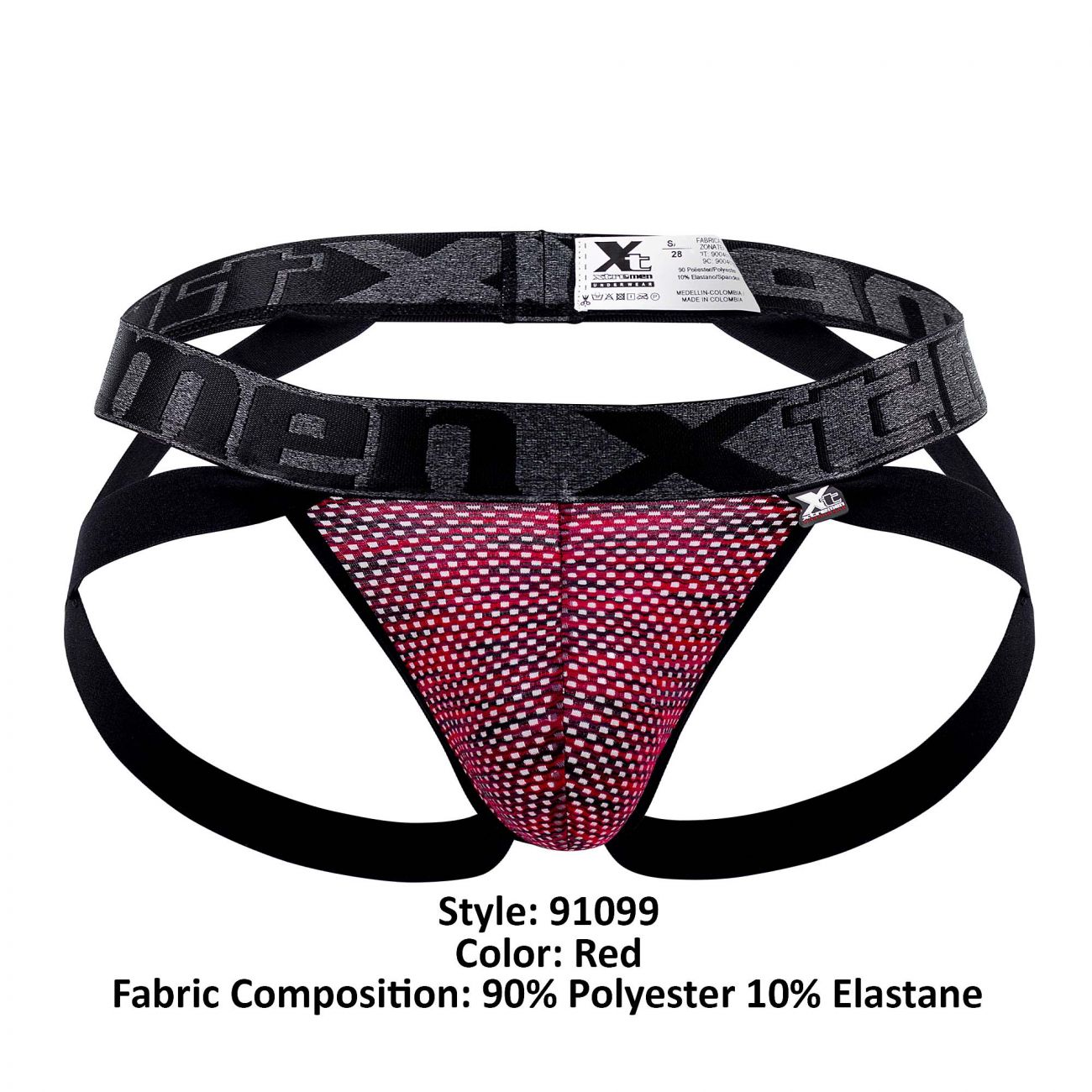 Xtremen 91099 Mikrofaser Mesh Jockstrap Farbe Rot