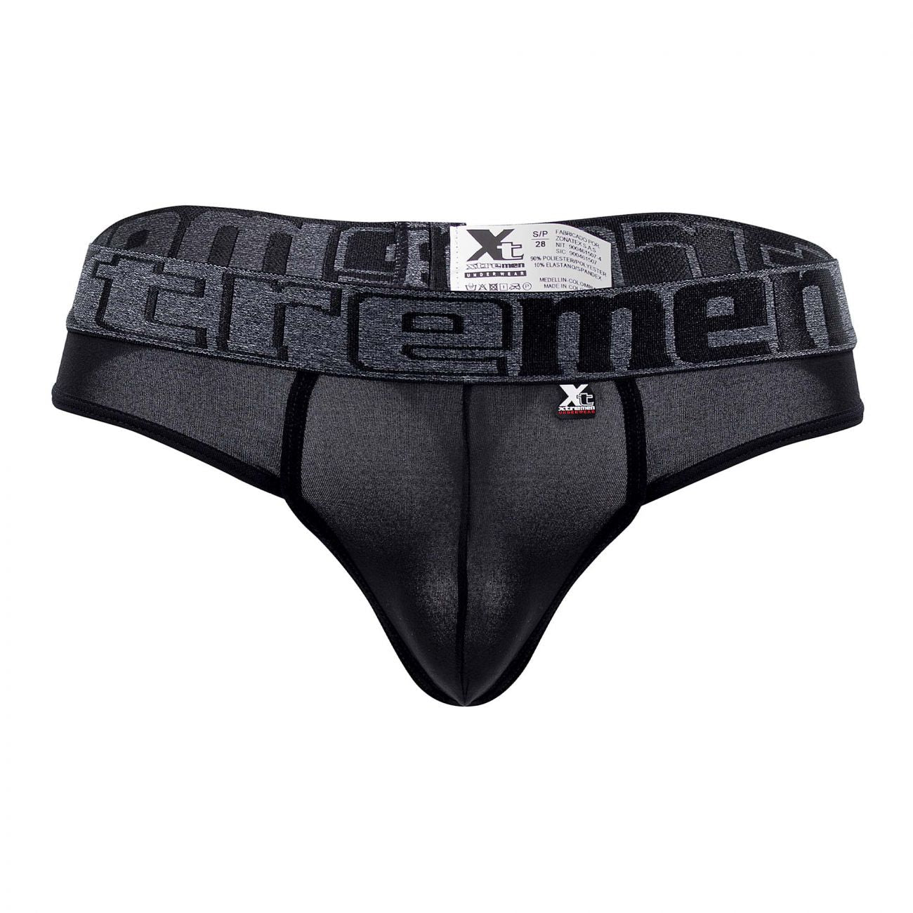 Xtremen 91101X Mikrofaser-Tangas Farbe Schwarz