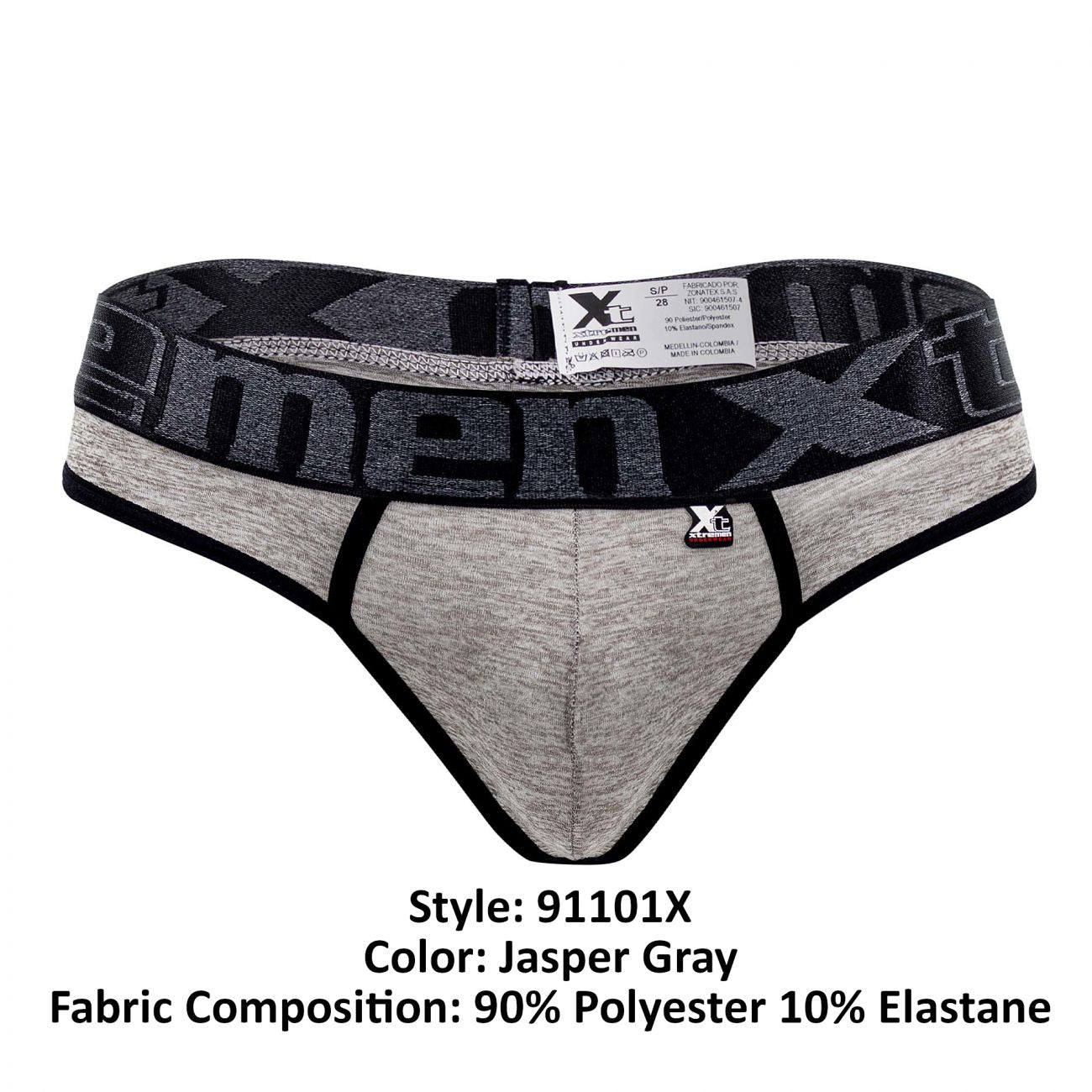 Xtremen 91101X Mikrofaser-Strings Farbe Jasper Grey