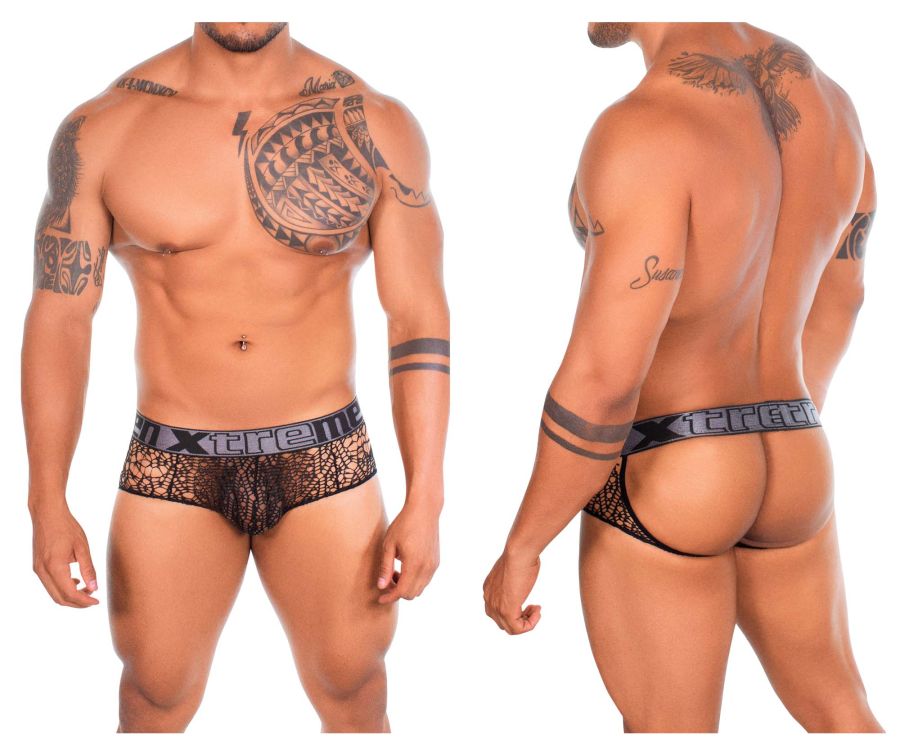 Xtremen 91119 Lace Jockstrap Color Black