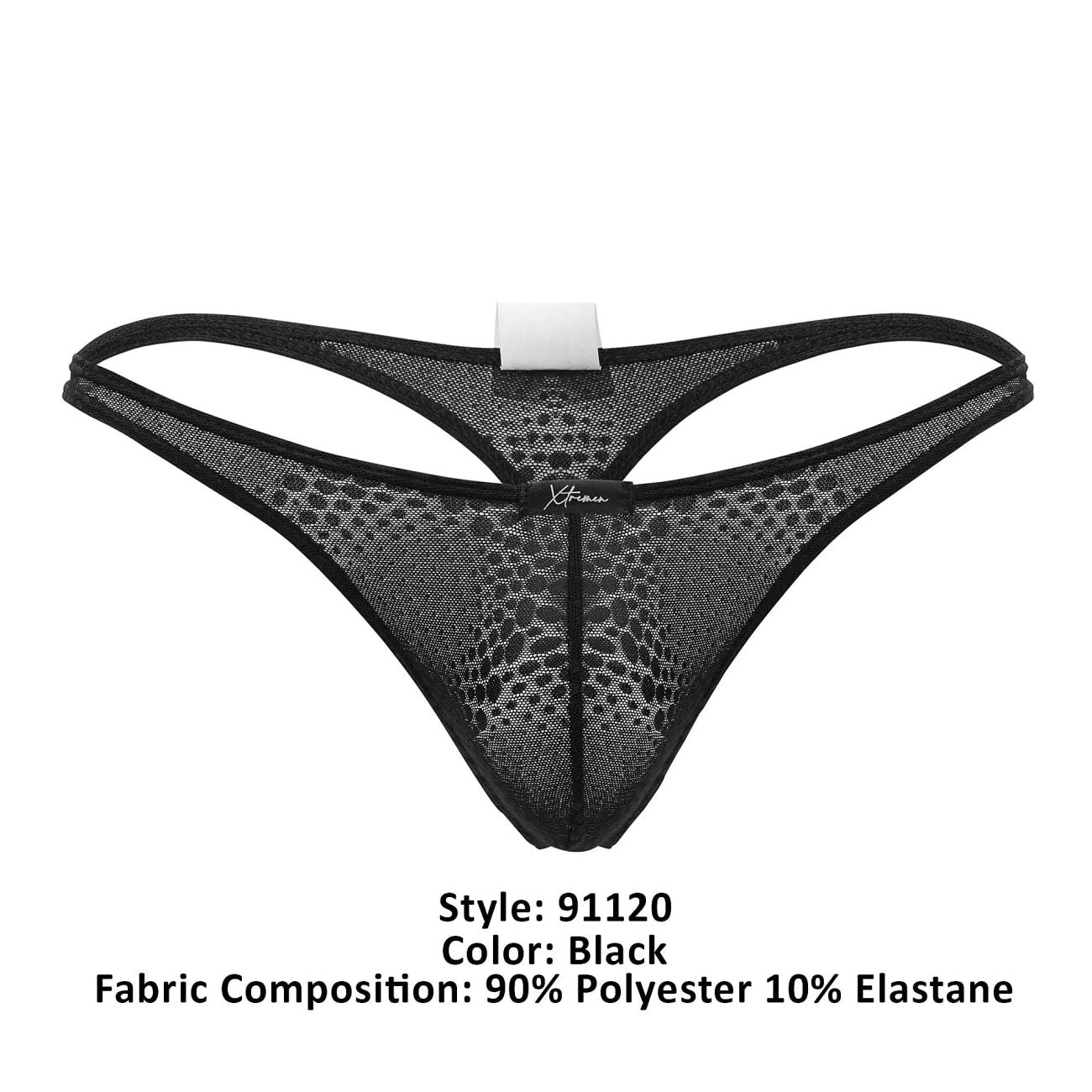 Xtremen 91120 Spitzenstrings Farbe Schwarz