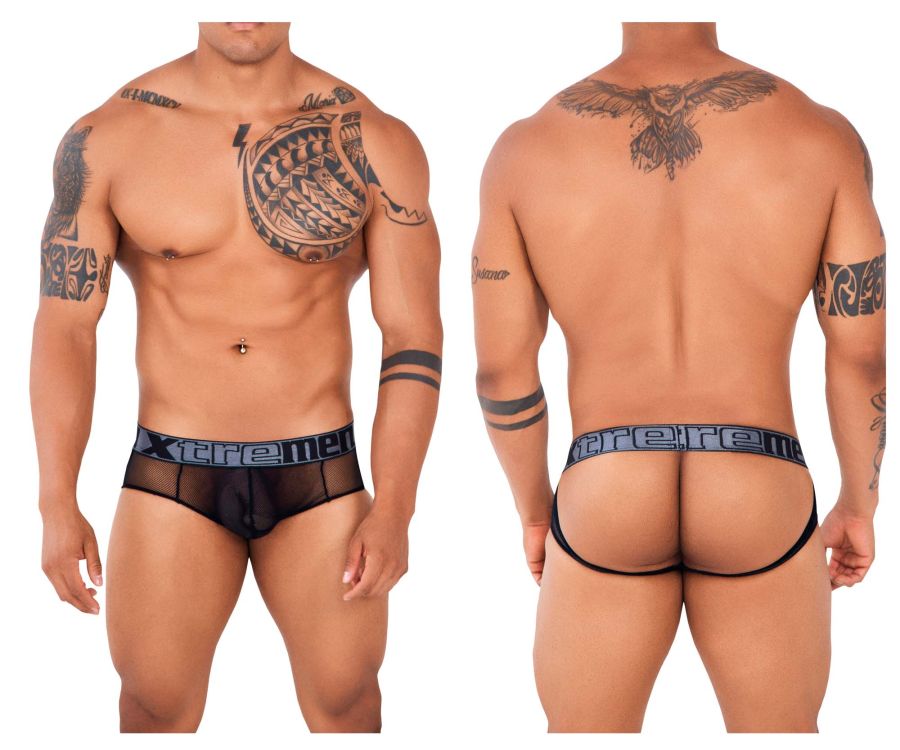 Xtremen 91124 Jockstrap aus Spitze, Farbe Schwarz