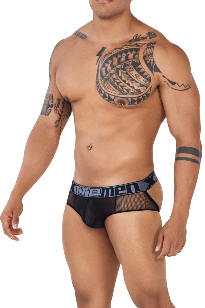 Xtremen 91124 Jockstrap aus Spitze, Farbe Schwarz