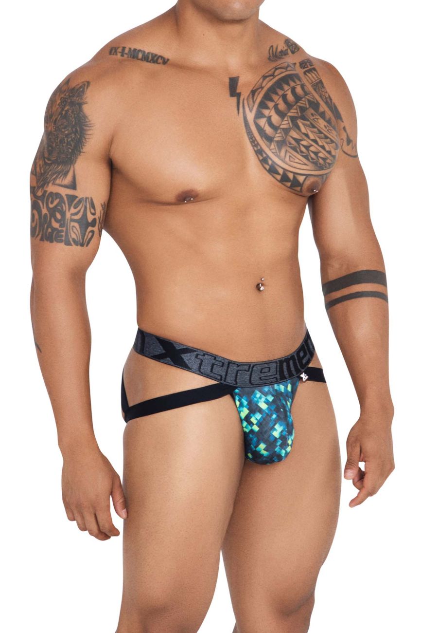 Xtremen 91130 Bedruckter Jockstrap Farbe Grün