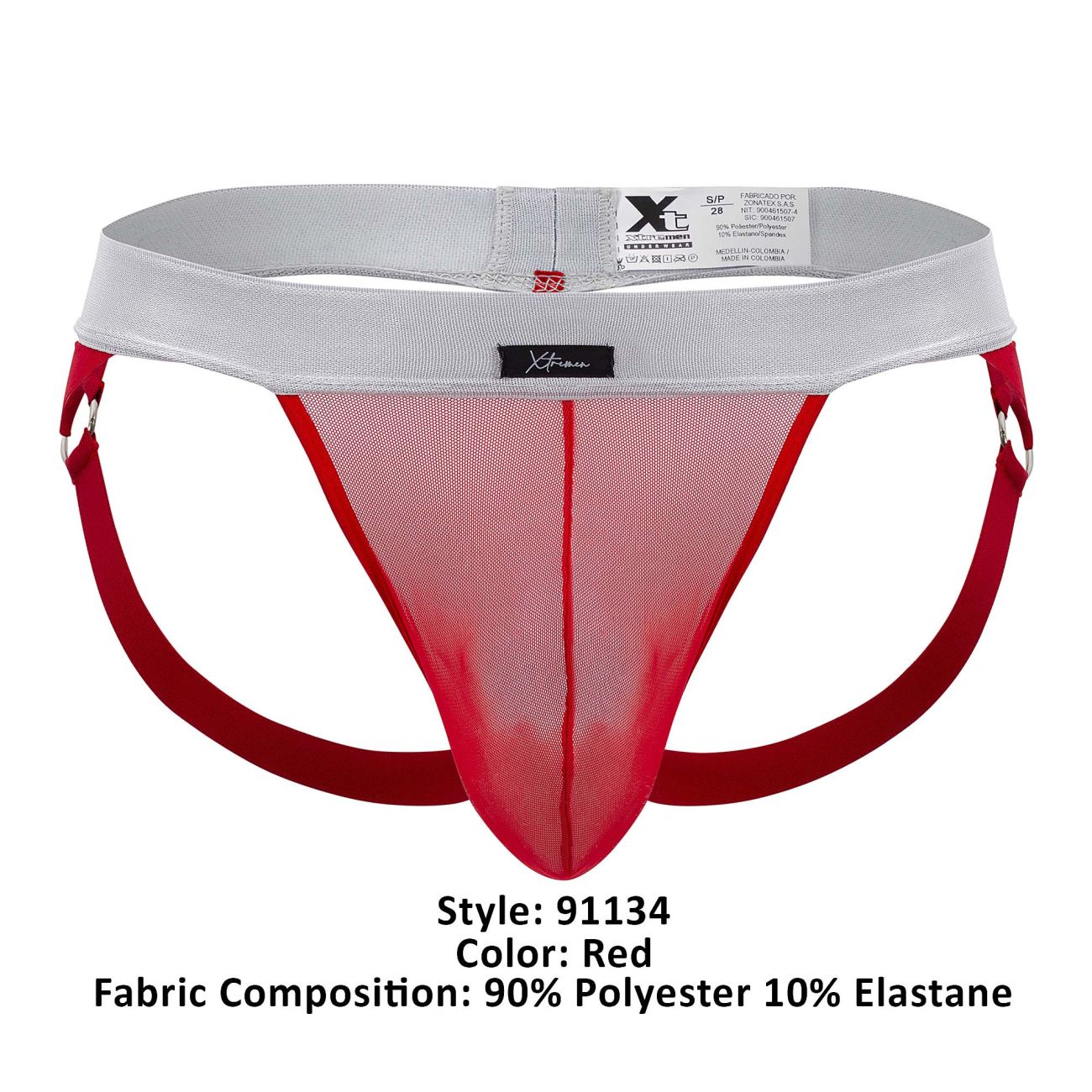 Xtremen 91134 Mesh Jockstrap Farbe Rot