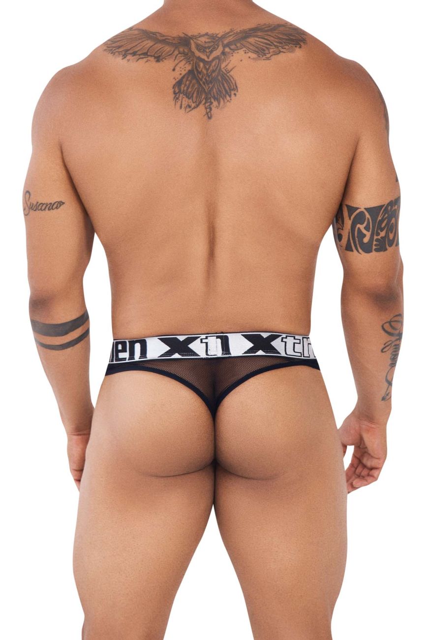 Xtremen 91137 Mesh Thongs Color Black