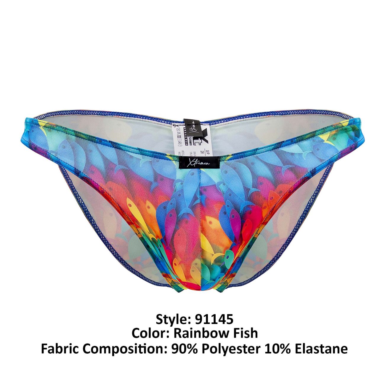 Xtremen 91145 Printed Microfiber Bikini Color Rainbow Fish