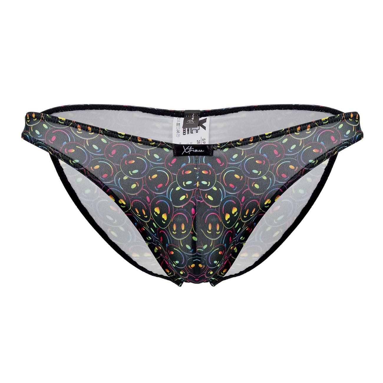 Xtremen 91145 Bedruckter Mikrofaser-Bikini, Farbe Smiley